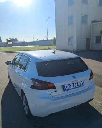 Peugeot 308 cena 69999 przebieg: 42300, rok produkcji 2019 z Kraków małe 137